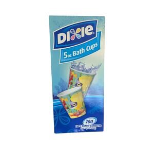 VTG Dixie 5 oz Paper Bath Cups Tropical Fantasy Fish Discontinued Disposable